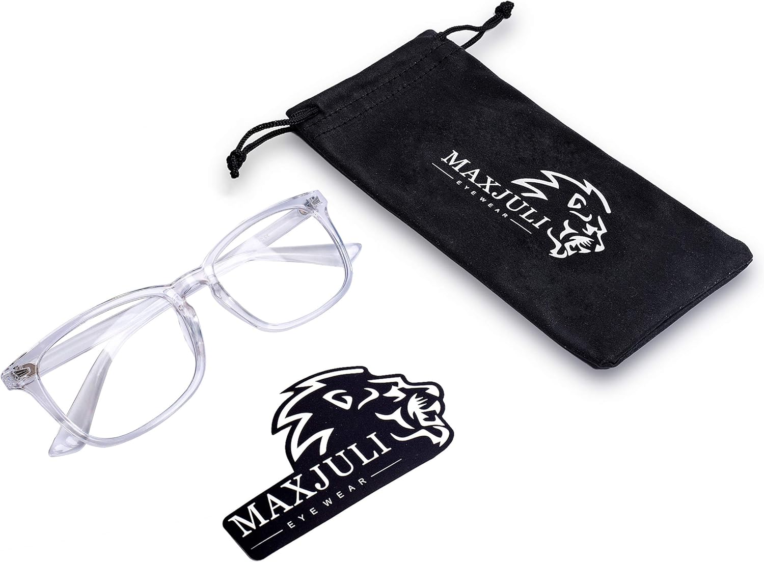 Maxjuli Blue Light Blocking Glasses,Computer Reading/Gaming/TV/Phones Glasses for Women Men(Transparent) - Image 6